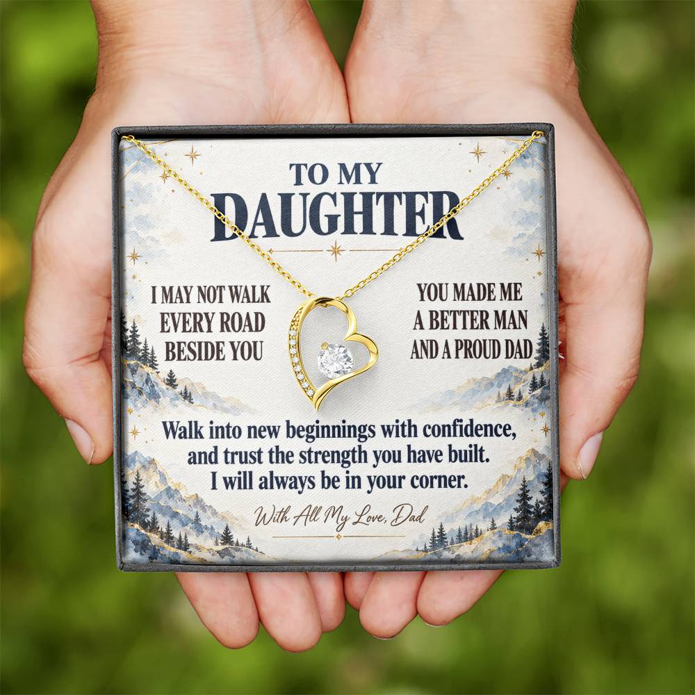 C349 - The Greatest Gift Life Gave Me Was The Chance To Love You As Your Dad - Forever Love Necklace