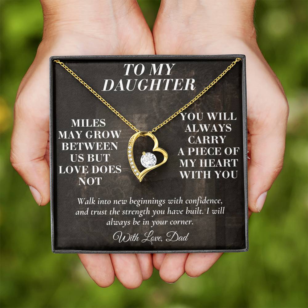 C194 - The Love Between A Father And Daughter Becomes A Legacy That Lives Beyond Every Season - Forever Love Necklace