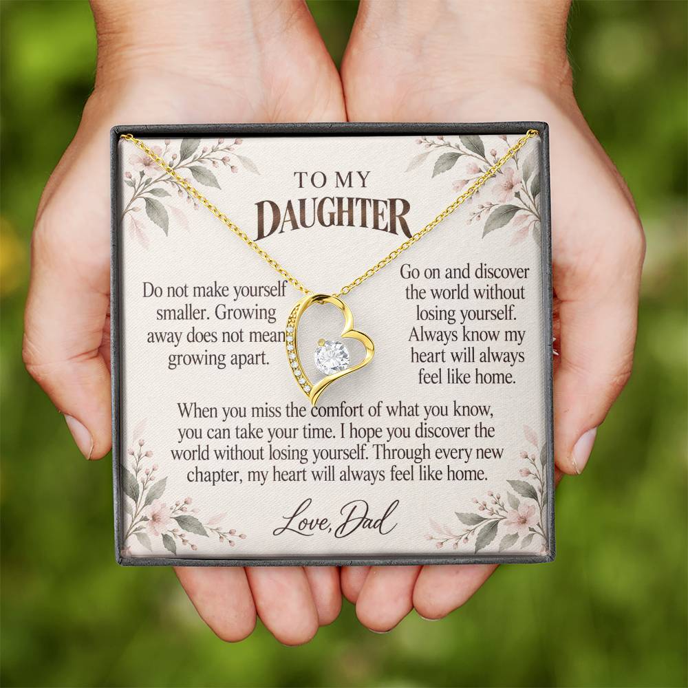 C542 - The Day You Left For College And A Promise To Carry Into New Chapters - Forever Love Necklace