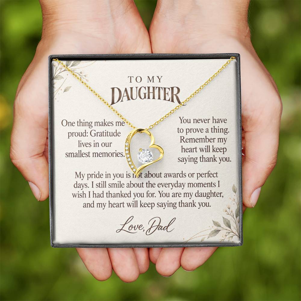 C583 - Across The Miles And A Father Proud Of Who You Are - Forever Love Necklace