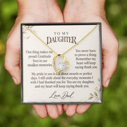 C583 - Across The Miles And A Father Proud Of Who You Are - Forever Love Necklace