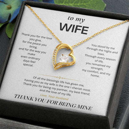 S2 - Thank You For Being Mine – Forever Love Necklace From Husband