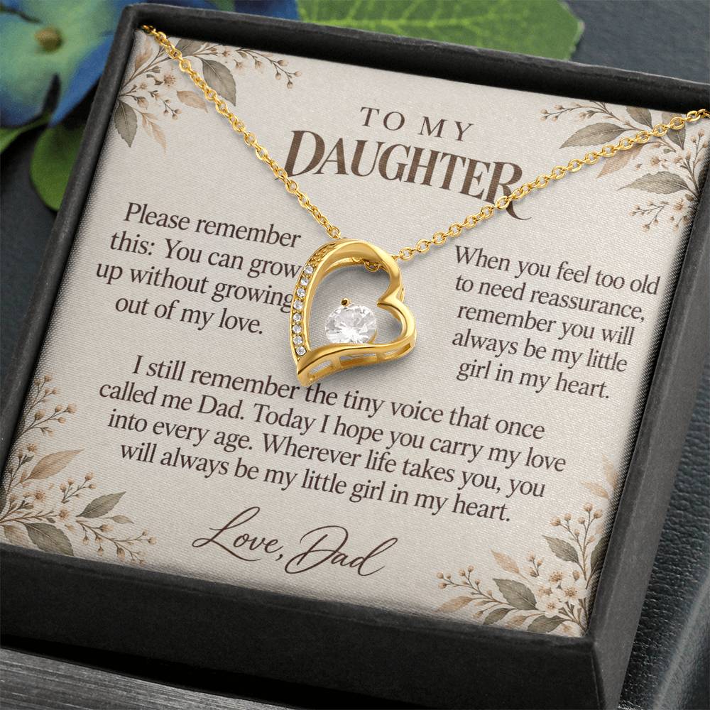 C596 - Home Is In My Heart And Quiet Words For Your Hardest Days - Forever Love Necklace