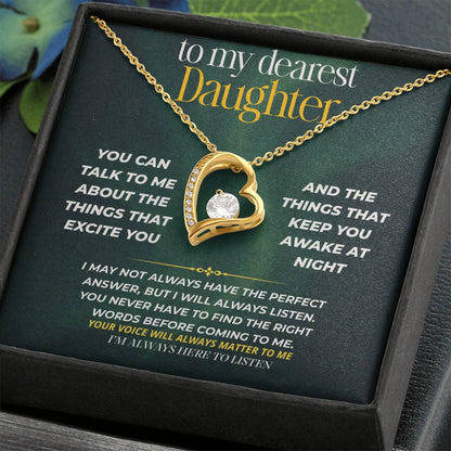 S242 - I Hope You Know I’m Always Listening – Forever Love Necklace From Dad