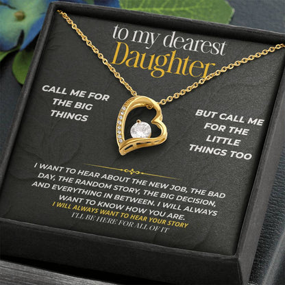 S232 - I’ll Be Here For The Big And Little Things – Forever Love Necklace From Dad