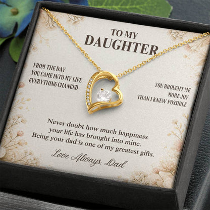 C15 - Never Doubt How Much Joy You Brought Into My Life From The Day You Arrived - Forever Love Necklace