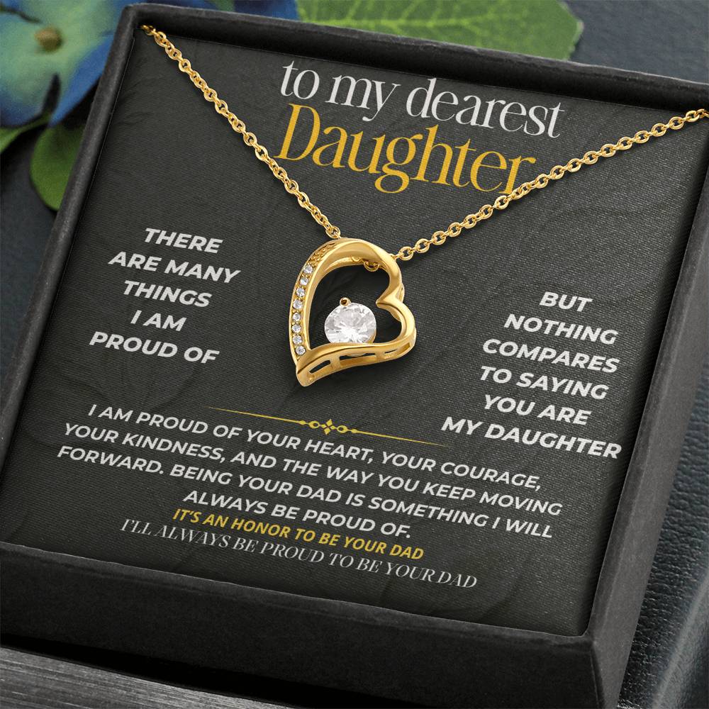 S220 - I’ll Always Be Proud To Be Your Dad – Forever Love Necklace From Dad