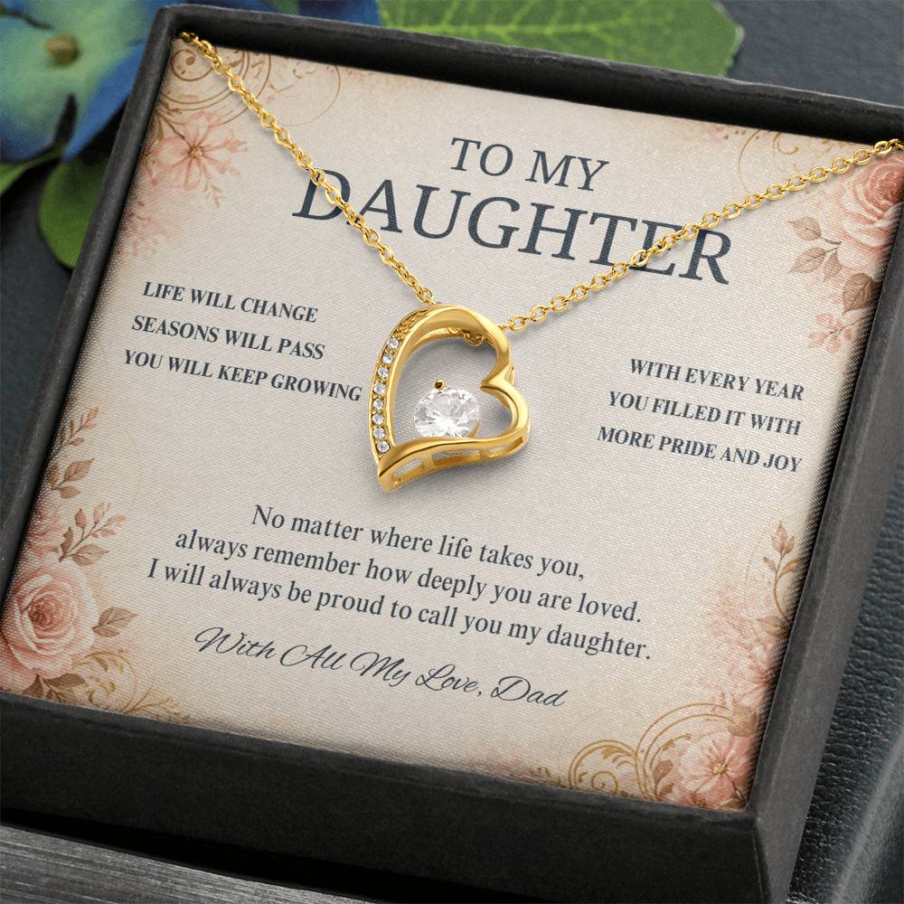 C61 - Life May Change Around You But My Love For You Will Always Remain Constant - Forever Love Necklace
