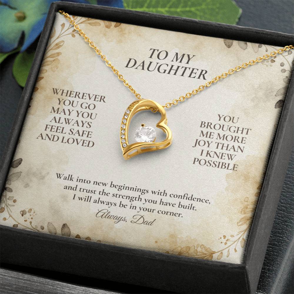 C114 - My Love Will Be Your Quiet Home Wherever Your Journey Takes You - Forever Love Necklace