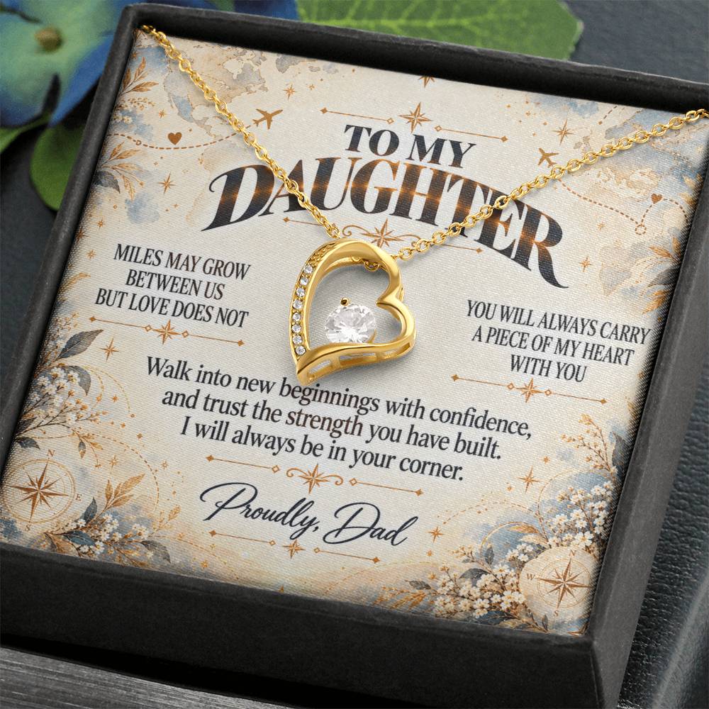 C494 - The Love Between A Father And Daughter Becomes A Legacy That Lives Beyond Every Season - Forever Love Necklace