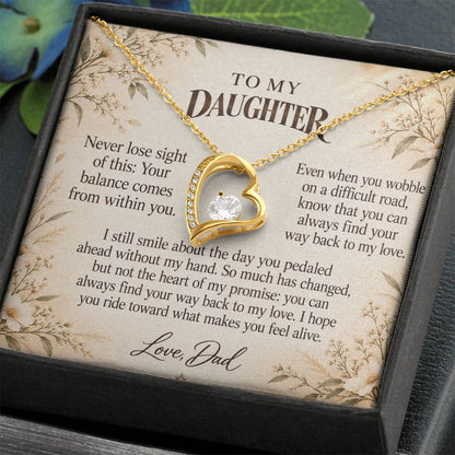 C524 - The Bicycle I Let Go And A Memory That Time Cannot Take Away - Forever Love Necklace