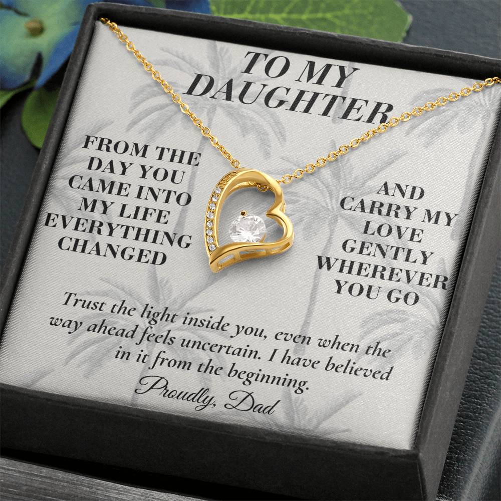 C190 - If You Ever Forget How Special You Are Remember Dad Has Never Forgotten For A Single Day - Forever Love Necklace