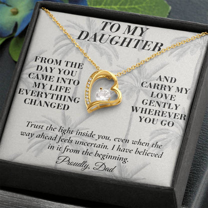 C190 - If You Ever Forget How Special You Are Remember Dad Has Never Forgotten For A Single Day - Forever Love Necklace