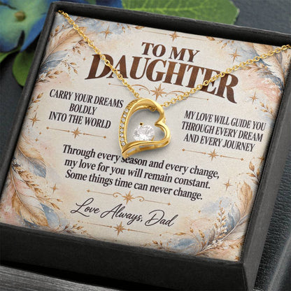 C368 - Carry Your Dreams Boldly And Carry My Love Gently Wherever You Go - Forever Love Necklace