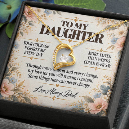 C248 - Your Story Is Only Beginning And I Will Always Be Proud To Watch You Write Every Chapter - Forever Love Necklace