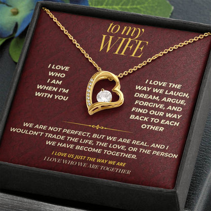 S115 - I Love Who We Are Together – Forever Love Necklace From Husband