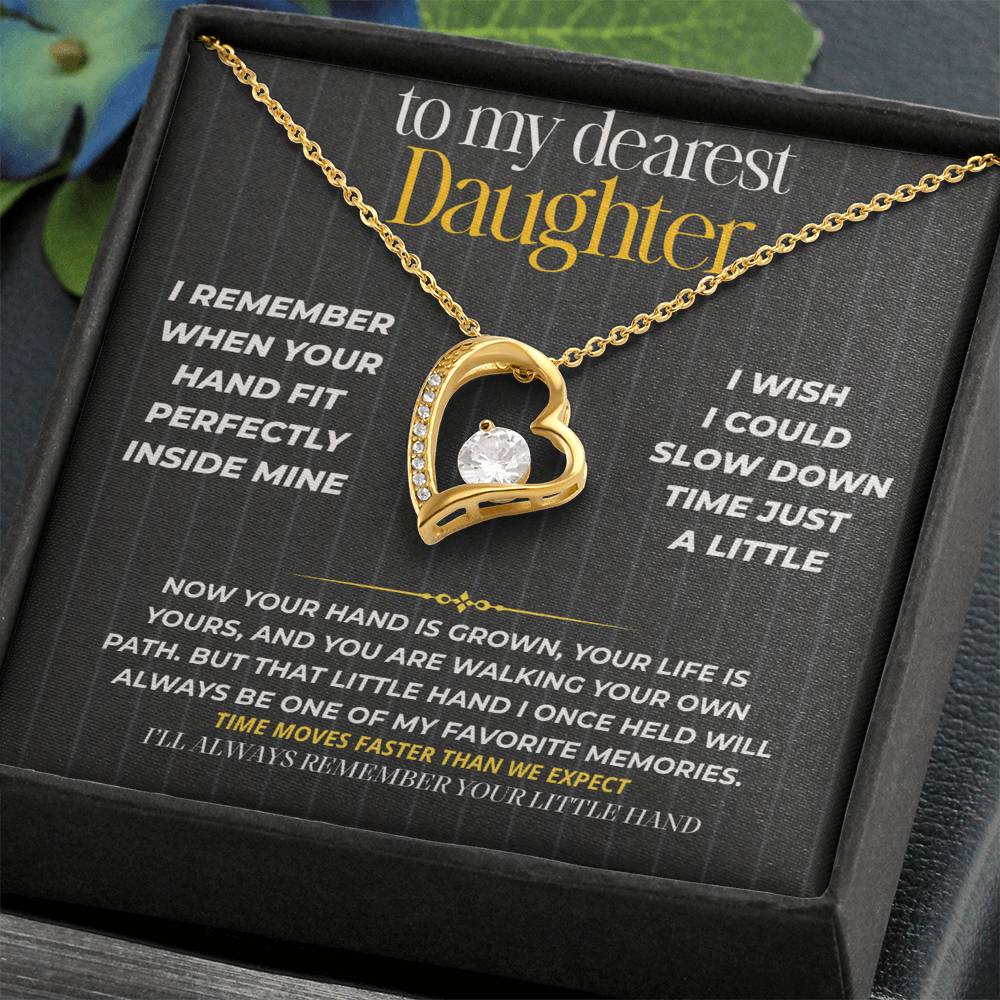 S265 - I’ll Always Remember Holding Your Little Hand – Forever Love Necklace From Dad