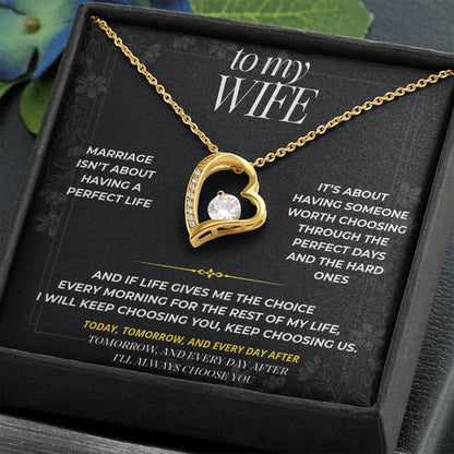 S91 - I’ll Keep Choosing Us – Forever Love Necklace From Husband