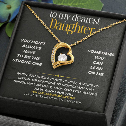 S238 - I’ll Always Be The Shoulder You Can Lean On – Forever Love Necklace From Dad