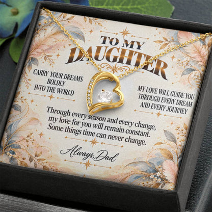 C418 - Carry Your Dreams Boldly And Carry My Love Gently Wherever You Go - Forever Love Necklace