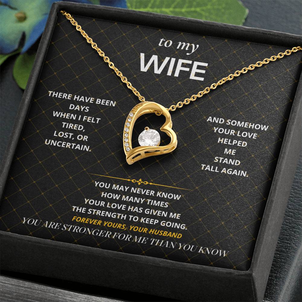 S56 - You Are My Strength – Forever Love Necklace From Husband