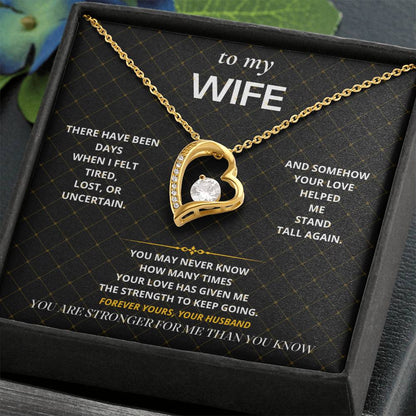 S56 - You Are My Strength – Forever Love Necklace From Husband
