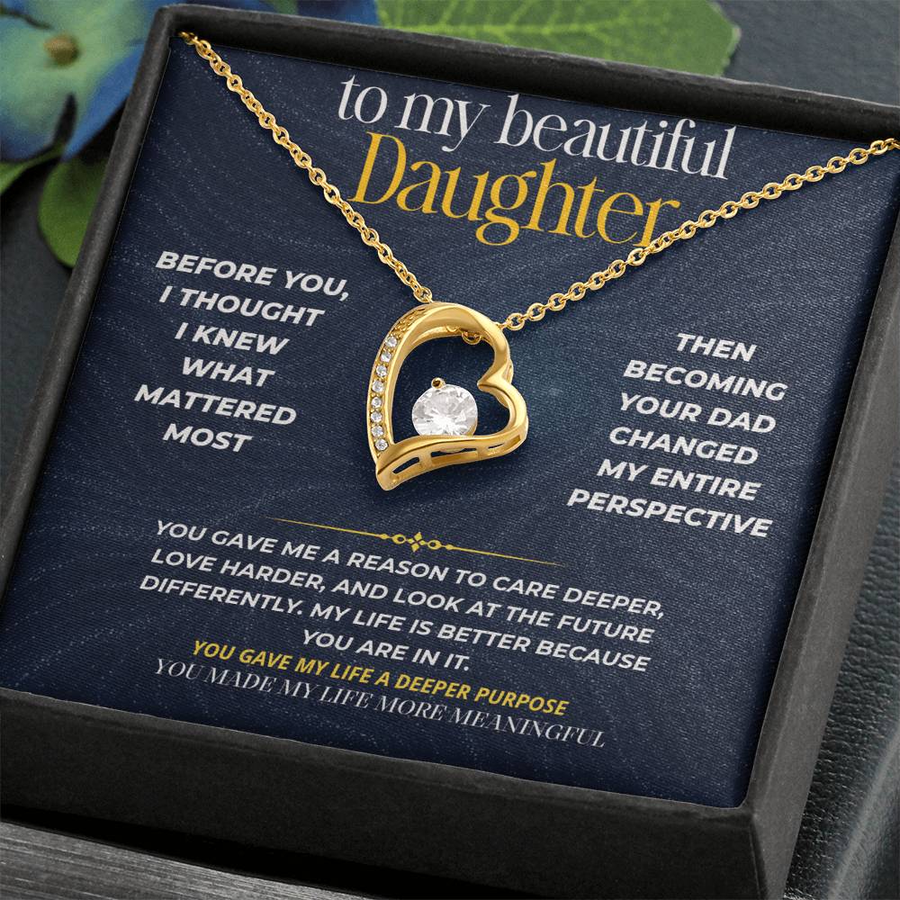 S272 - You Have Made My Life More Meaningful – Forever Love Necklace From Dad
