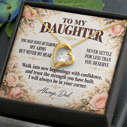 C354 - You Will Forever Be My Little Girl And One Of The Greatest Blessings Of My Life - Forever Love Necklace