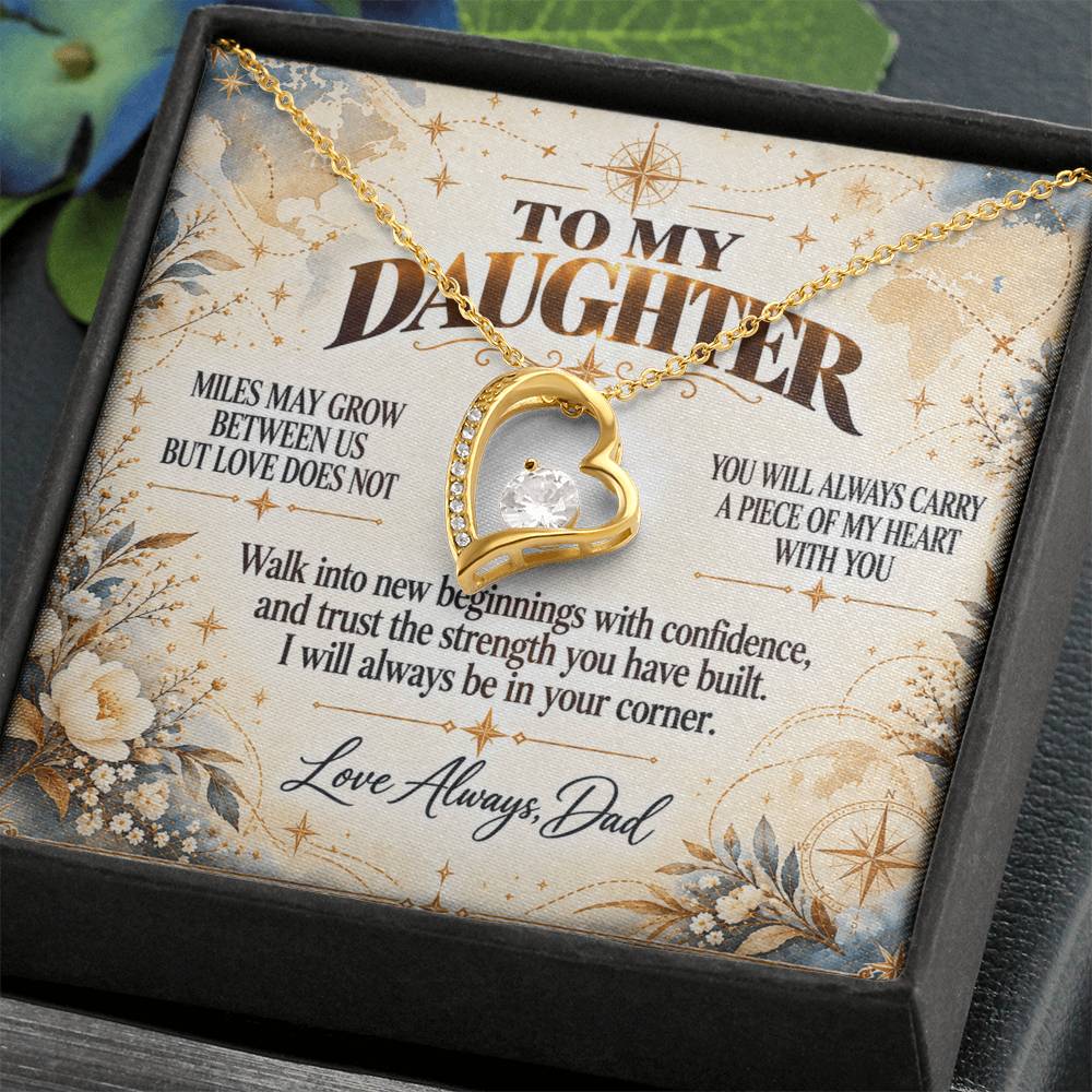 C344 - The Love Between A Father And Daughter Becomes A Legacy That Lives Beyond Every Season - Forever Love Necklace