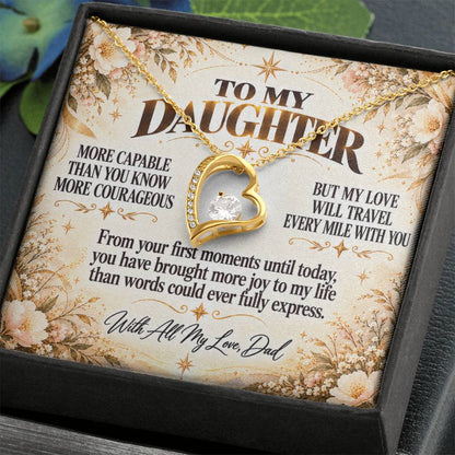 C317 - You Are More Capable More Courageous And More Loved Than You Could Ever Imagine - Forever Love Necklace