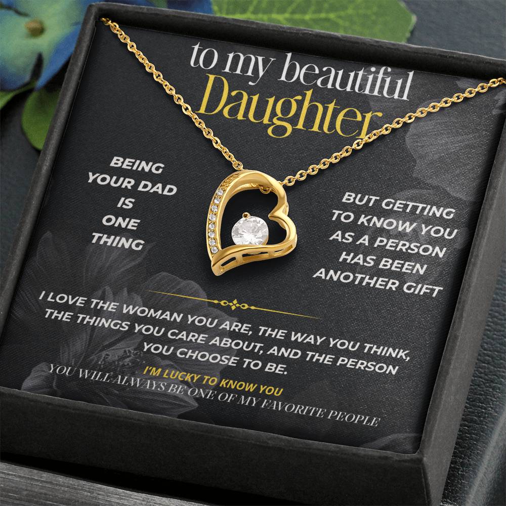 S298 - You Will Always Be One Of My Favorite People – Forever Love Necklace From Dad