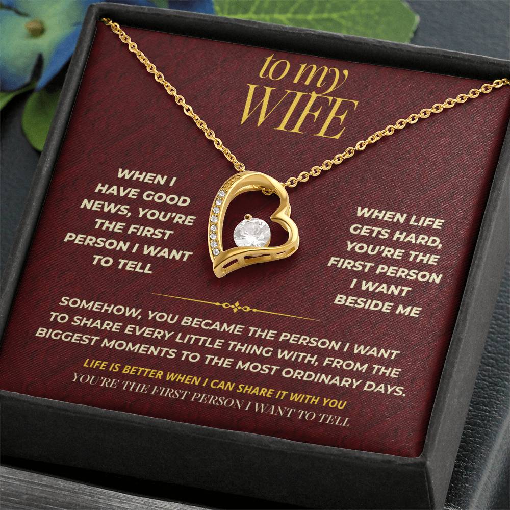 S111 - You’re The One I Want To Tell Everything To – Forever Love Necklace From Husband