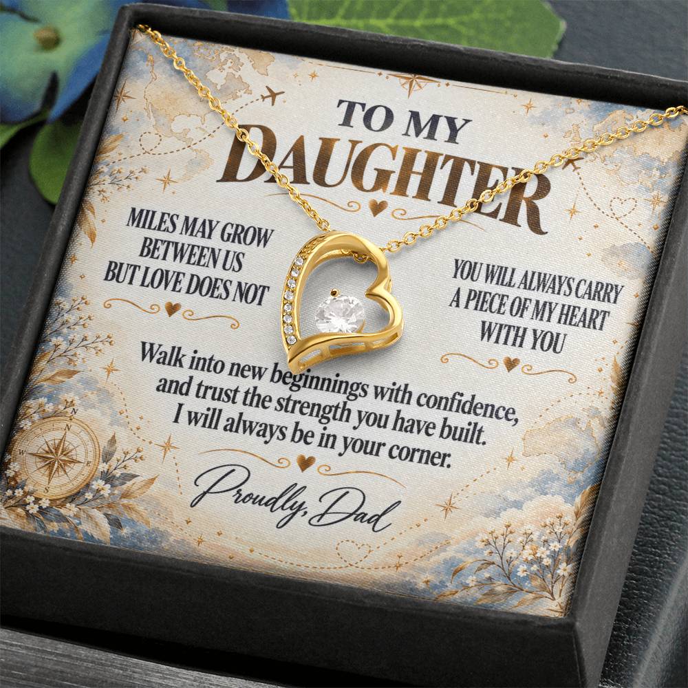 C294 - The Love Between A Father And Daughter Becomes A Legacy That Lives Beyond Every Season - Forever Love Necklace