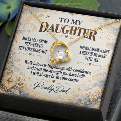 C294 - The Love Between A Father And Daughter Becomes A Legacy That Lives Beyond Every Season - Forever Love Necklace