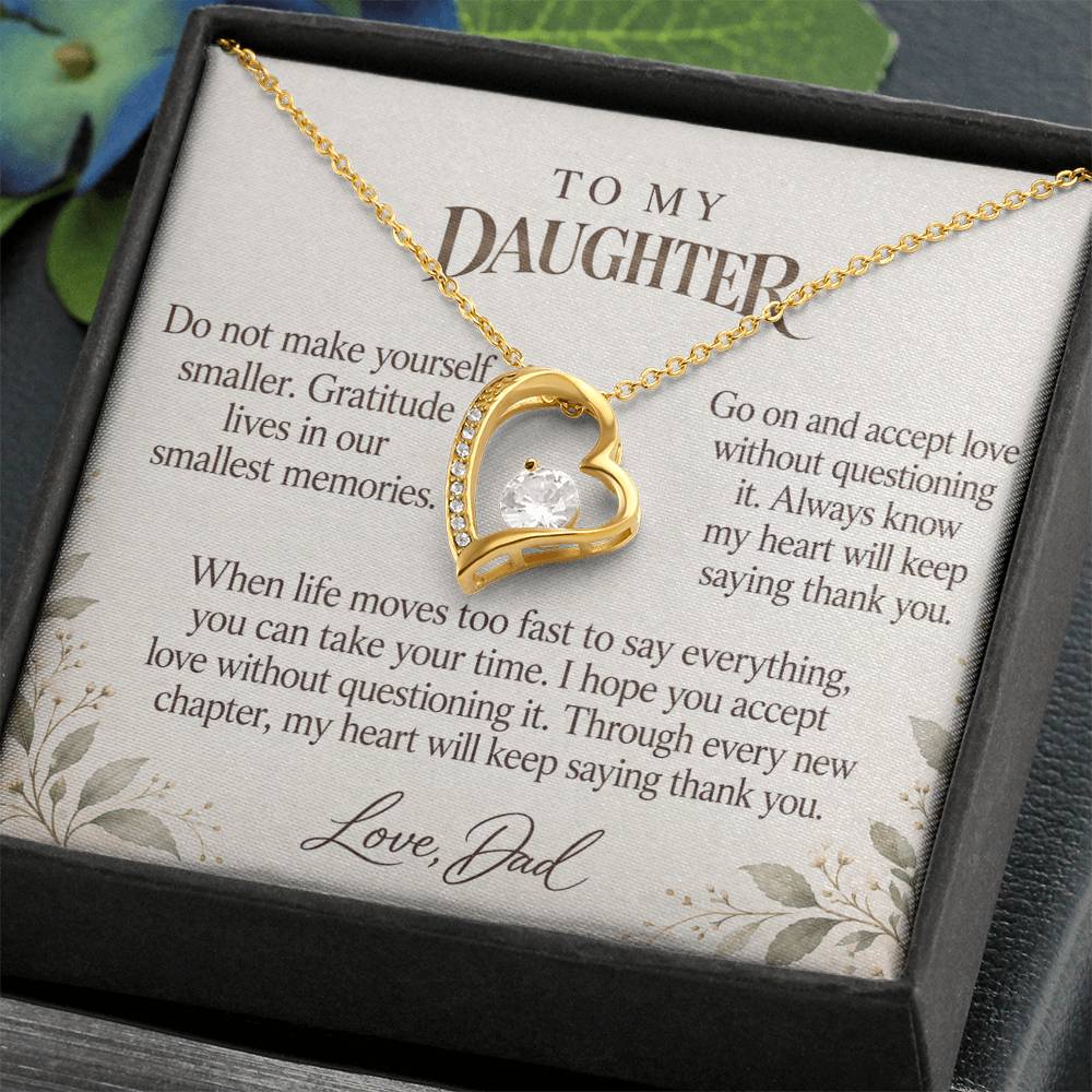 C582 - Across The Miles And A Promise To Carry Into New Chapters - Forever Love Necklace