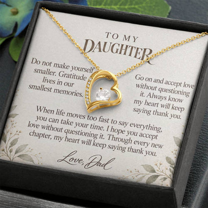 C582 - Across The Miles And A Promise To Carry Into New Chapters - Forever Love Necklace