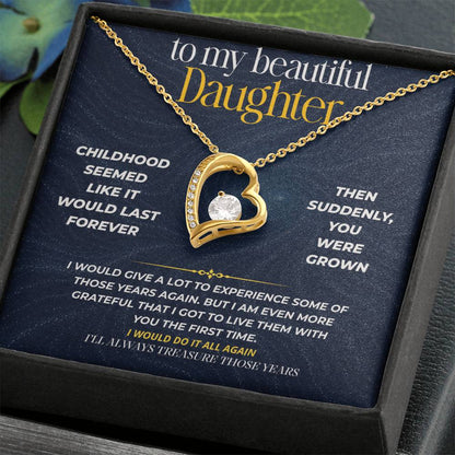 S275 - I’ll Always Treasure The Years We Had Together – Forever Love Necklace From Dad