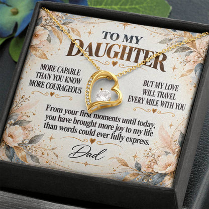 C292 - You Have A Heart Worth Protecting A Voice Worth Using And Dreams Worth Chasing - Forever Love Necklace