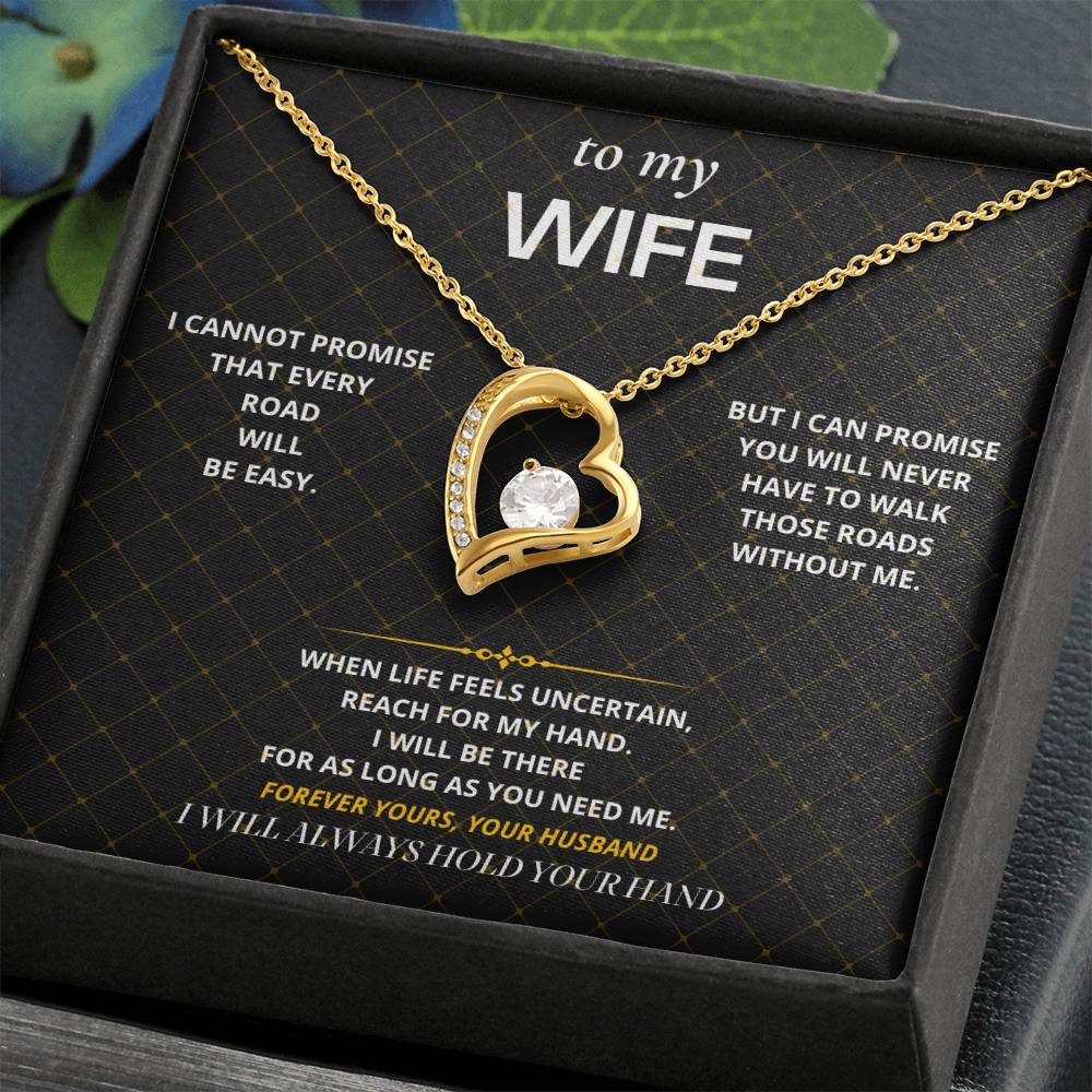 S53 - I Will Hold Your Hand – Forever Love Necklace From Husband