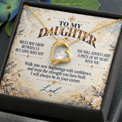 C444 - The Love Between A Father And Daughter Becomes A Legacy That Lives Beyond Every Season - Forever Love Necklace