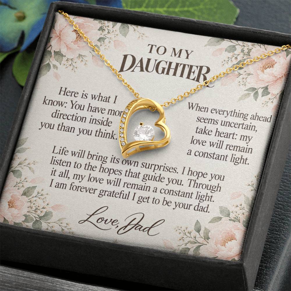 C695 - My North Star And The Words I Hope You Always Remember - Forever Love Necklace