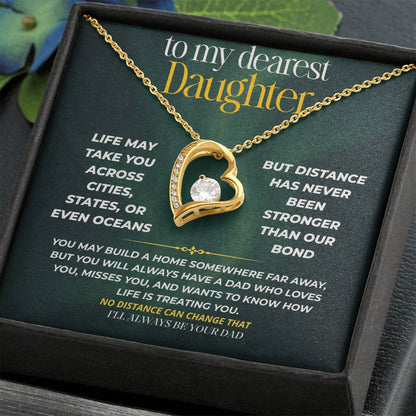 S248 - I’ll Be Your Dad No Matter How Far You Go – Forever Love Necklace From Dad