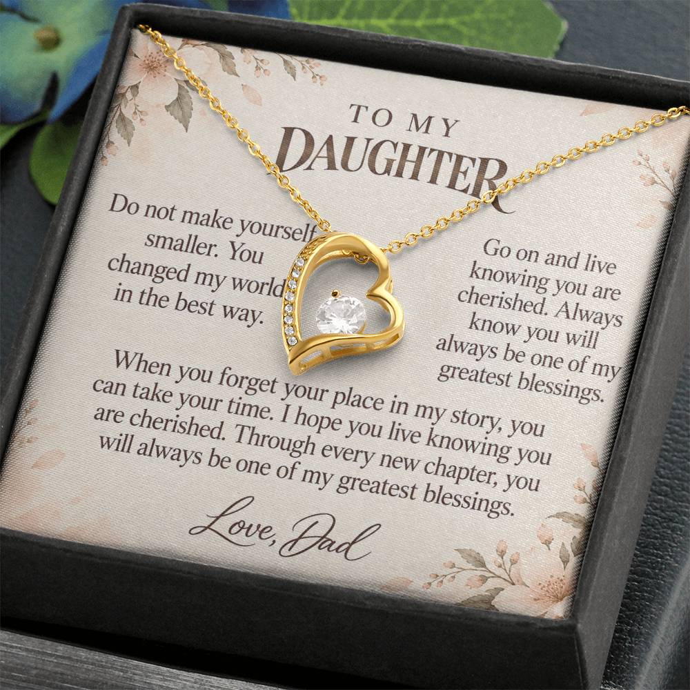 C587 - An Ocean Cannot Separate Us And A Promise To Carry Into New Chapters - Forever Love Necklace
