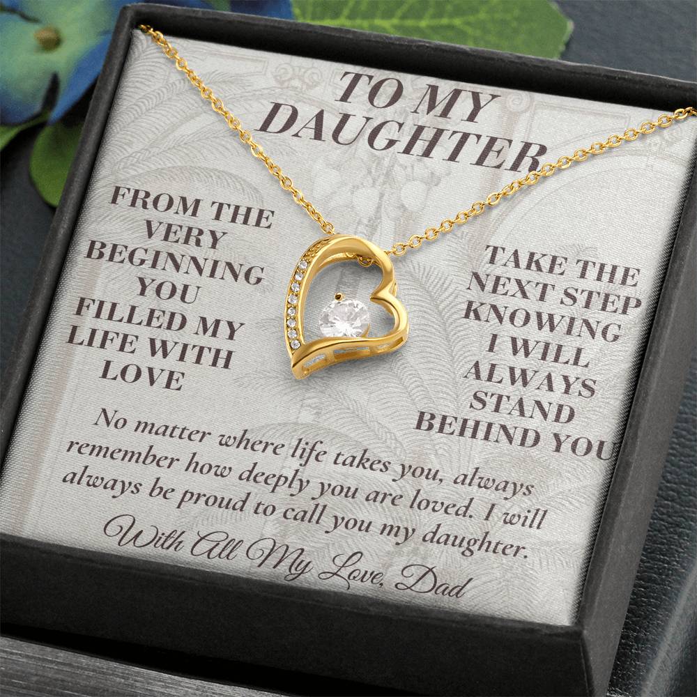 C181 - Let Your Heart Be Brave Your Dreams Be Big And Your Love For Yourself Be Strong - Forever Love Necklace