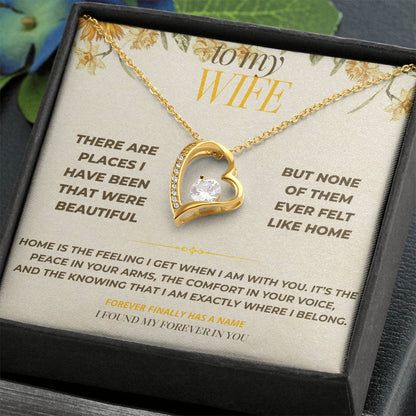 S123 - You Make My Heart Feel At Home – Forever Love Necklace From Husband
