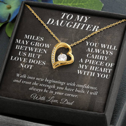 C194 - The Love Between A Father And Daughter Becomes A Legacy That Lives Beyond Every Season - Forever Love Necklace