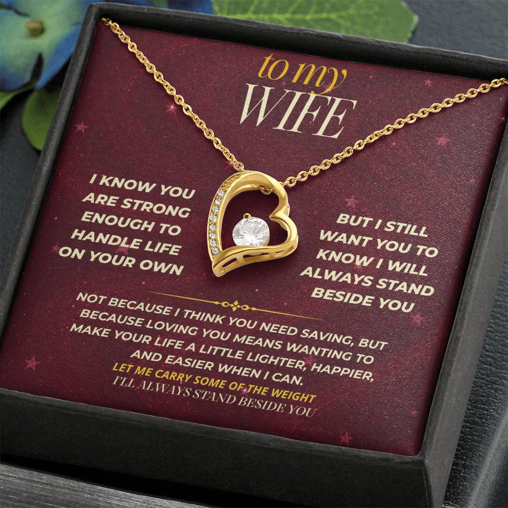 S171 - You Are The Woman I Want To Protect And Love – Forever Love Necklace From Husband