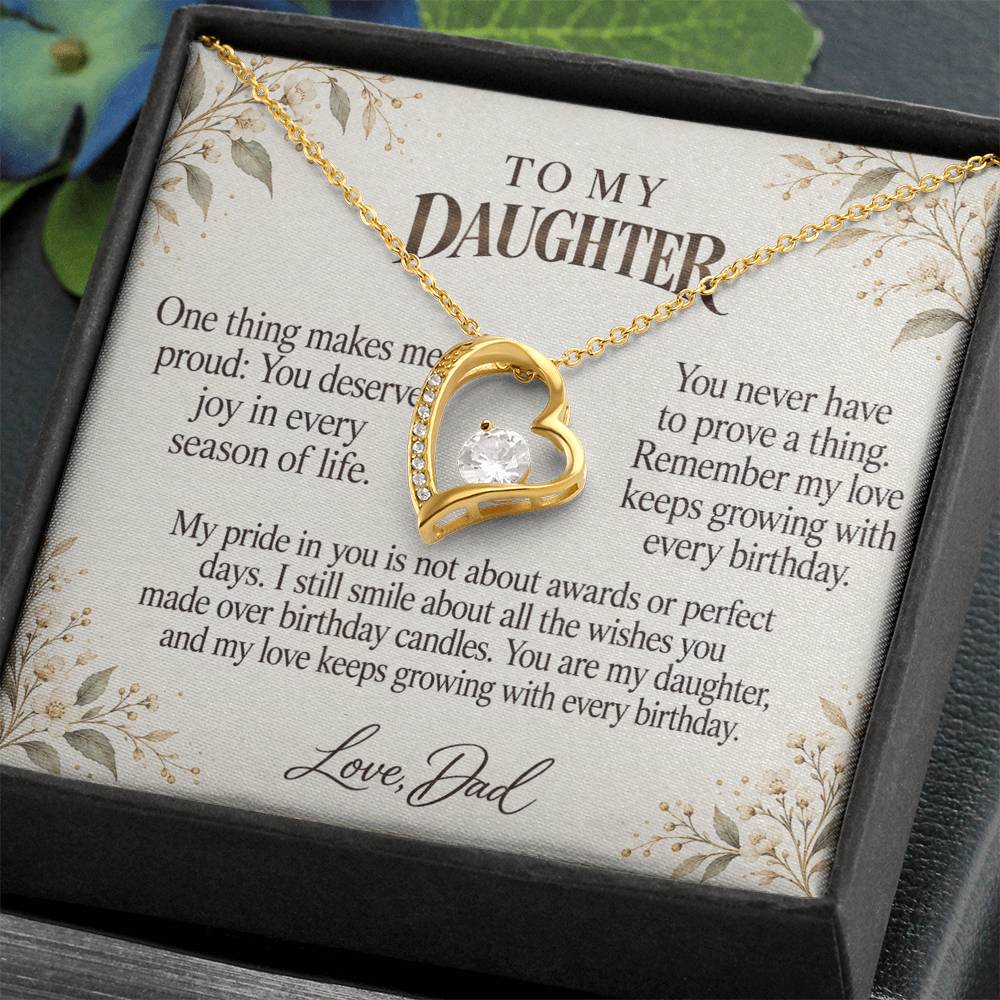 C553 - Every Birthday Candle And A Father Proud Of Who You Are - Forever Love Necklace