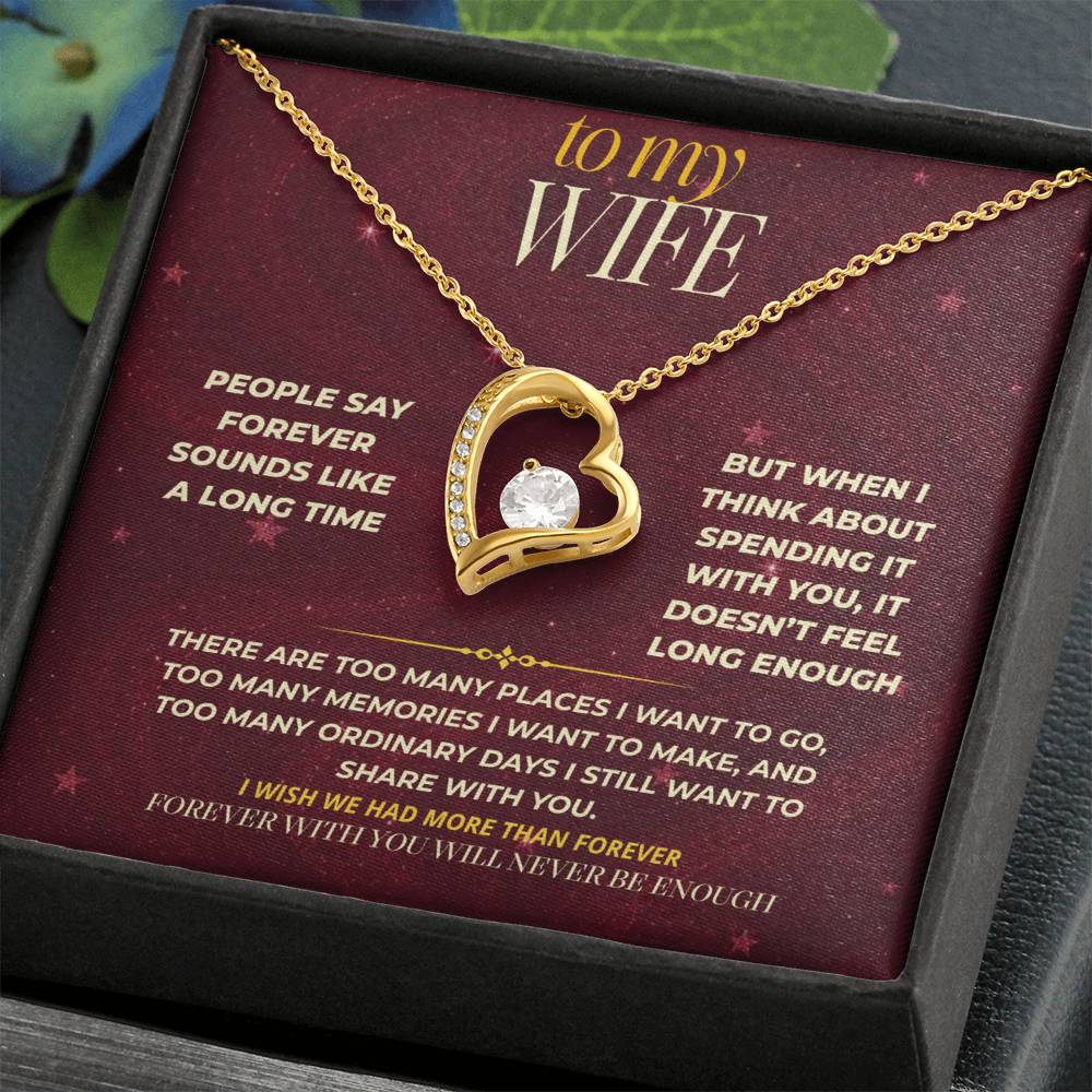 S172 - You’re The Reason Forever Doesn’t Feel Long Enough – Forever Love Necklace From Husband