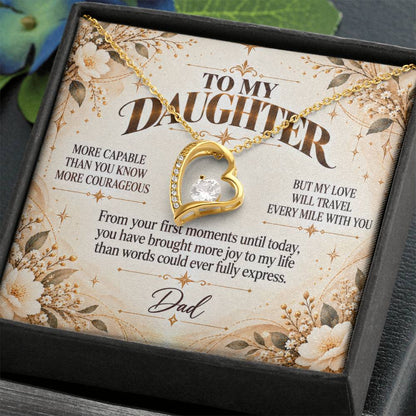 C492 - You Have A Heart Worth Protecting A Voice Worth Using And Dreams Worth Chasing - Forever Love Necklace
